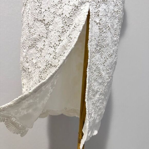 Jill Stuart Women's Illusion Yoke Lace Sheath Dress 0 Classy Lady Graduation - Picture 12 of 12